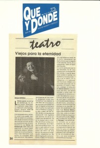 1992 Crítica L'ESTRANY GENET Qué y Dónde