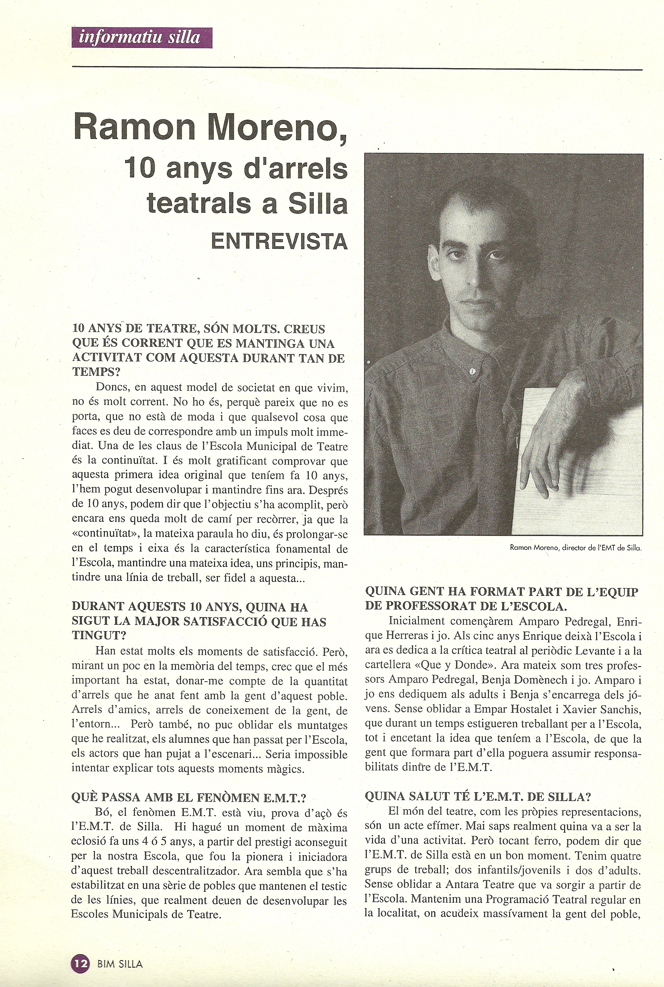 1994 Entrevista al BIM de Silla 1