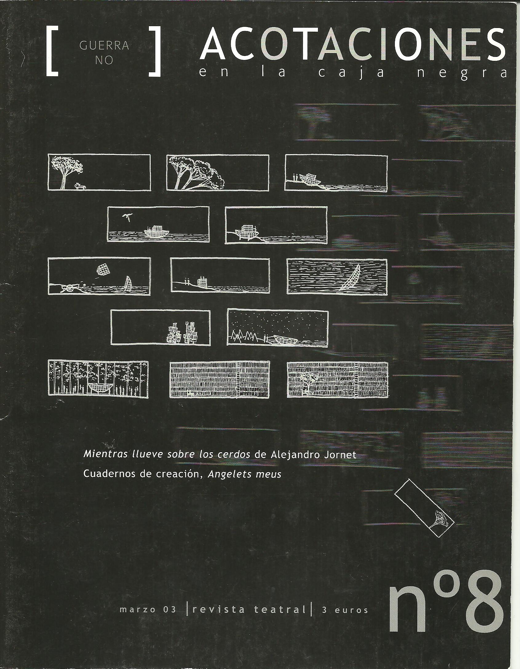 2003 Article de Benja Domènech ACOTACIONES nº 8 1 Portada