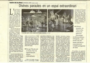 2005 Crítica DIVINES PARAULES El Punt